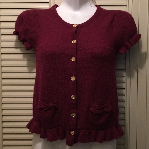 Juicy Couture Sweaters - Juicy couture maroon cardigan - medium m